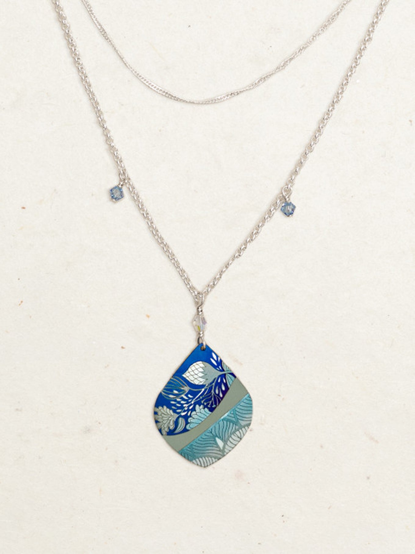 Lani Necklace - Multi-strand necklace features delicate crystals
