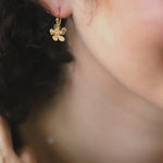 Petite Plumeria Drop Earrings C144531