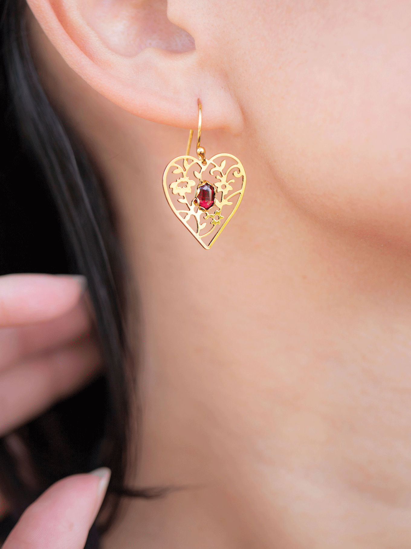 Blooming Heart Earrings C144603