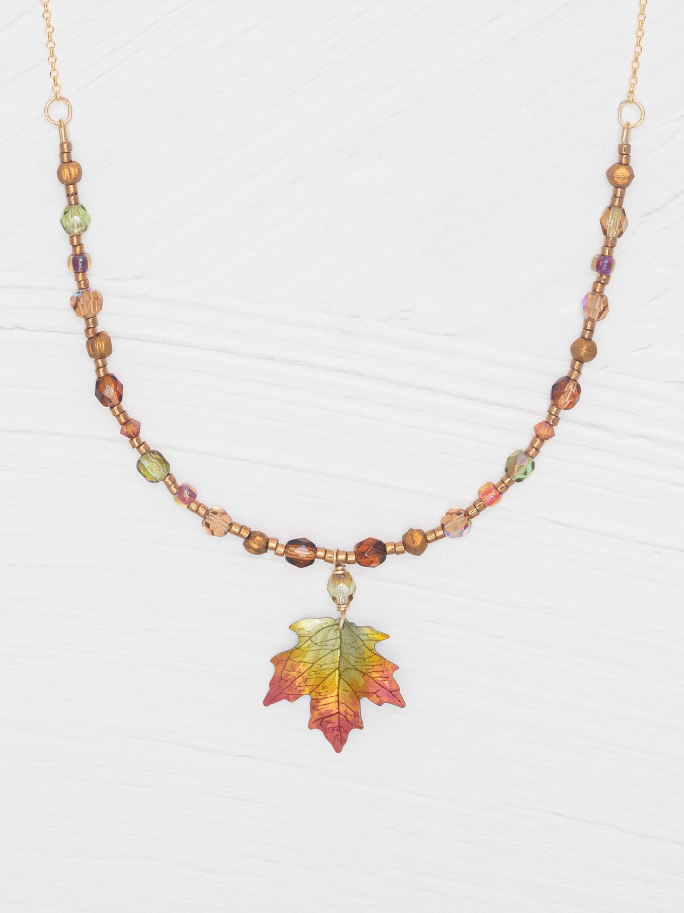 Sugar Maple Beaded Necklace - Handcrafted Artisan Jewelry – Holly