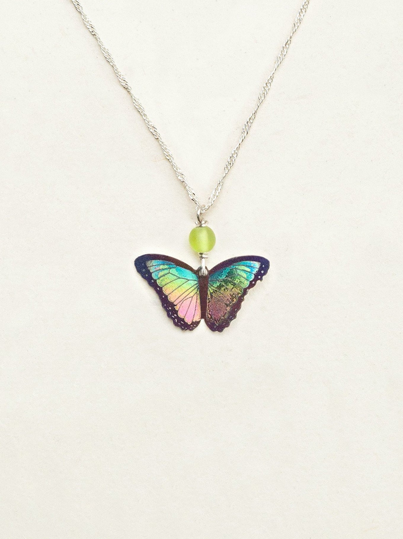 Bella Butterfly Pendant Necklace - Artisan Crafted Beaded Jewelry