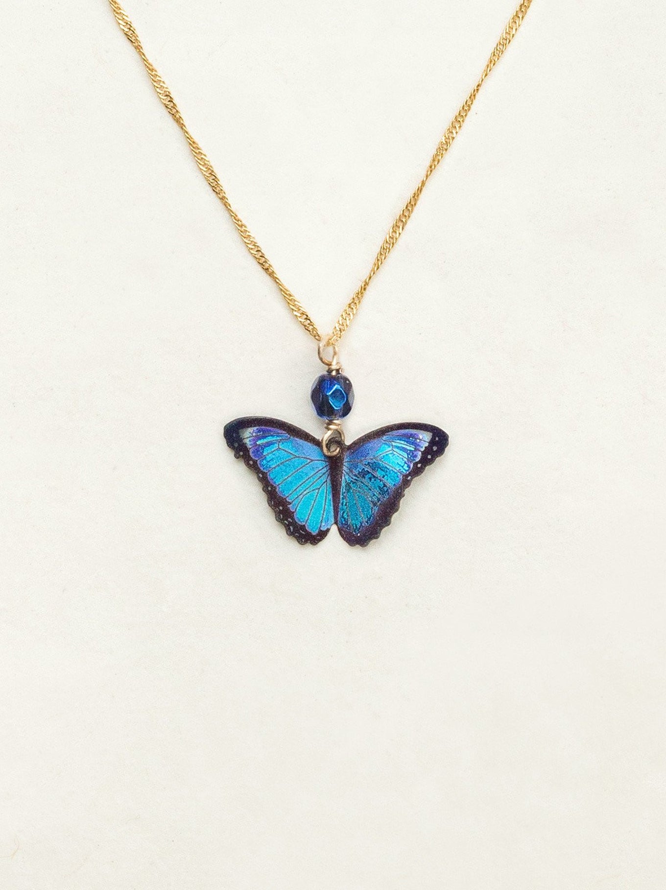 Bella Butterfly Pendant Necklace - Artisan Crafted Beaded Jewelry