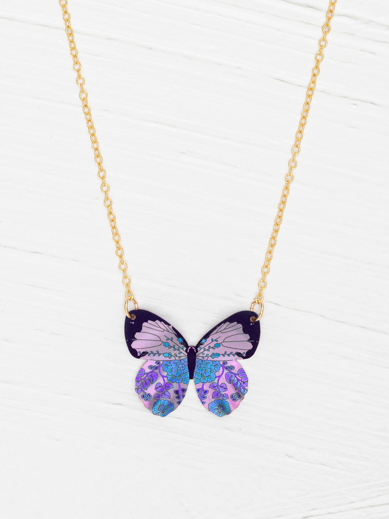 Soaring Butterfly Pendant | Iridescent Niobium Jewelry | – Holly Yashi