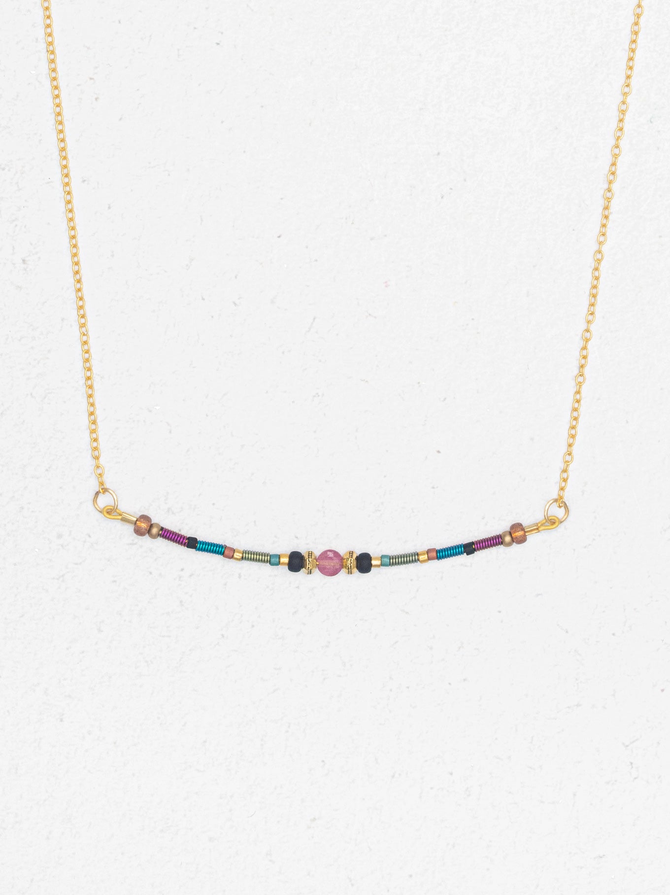 Dakota Necklace | Gold, Niobium & Turquoise Jewelry – Holly Yashi