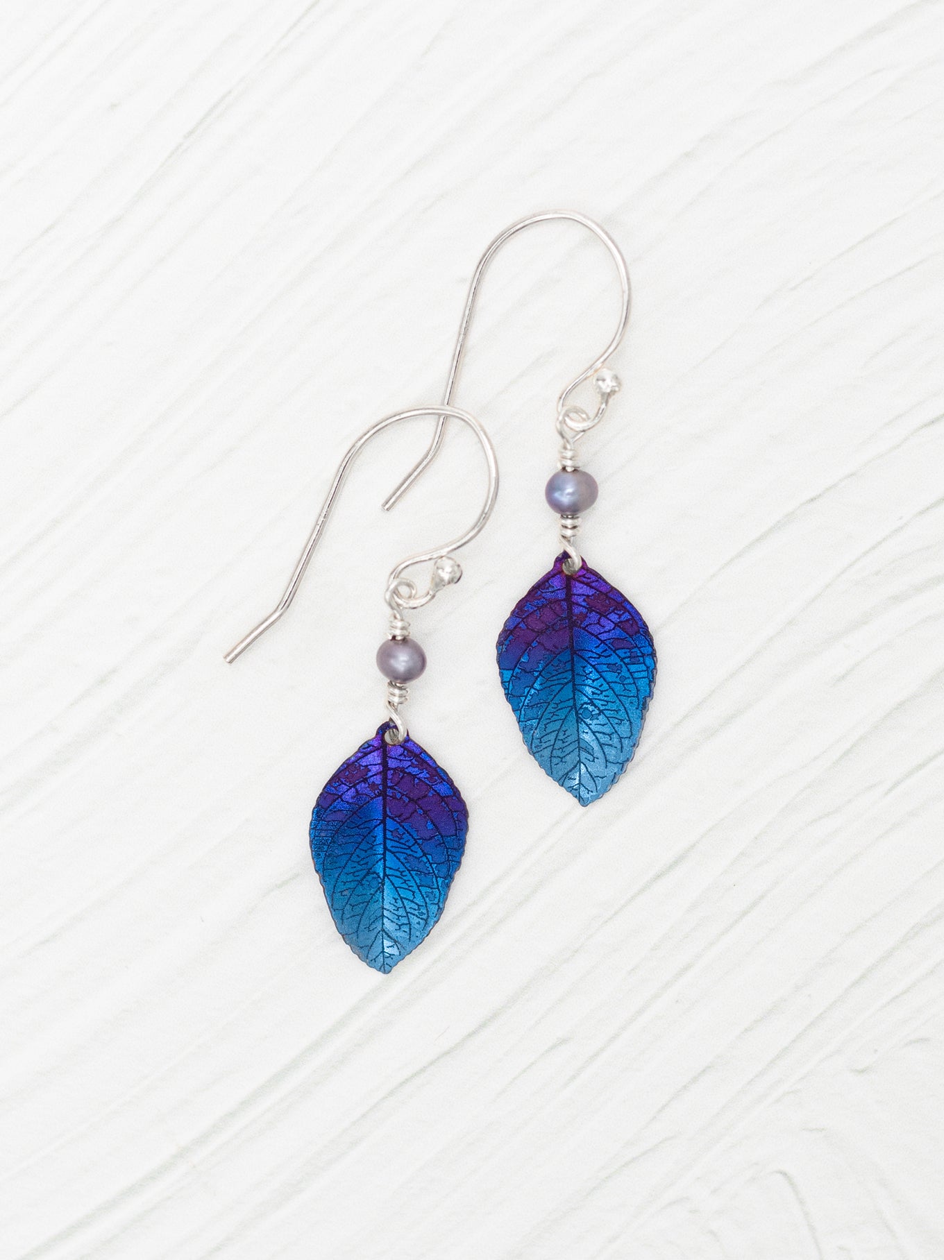 Healing Leaf Earrings - Artfully Crafted Leaf Drop Earrings