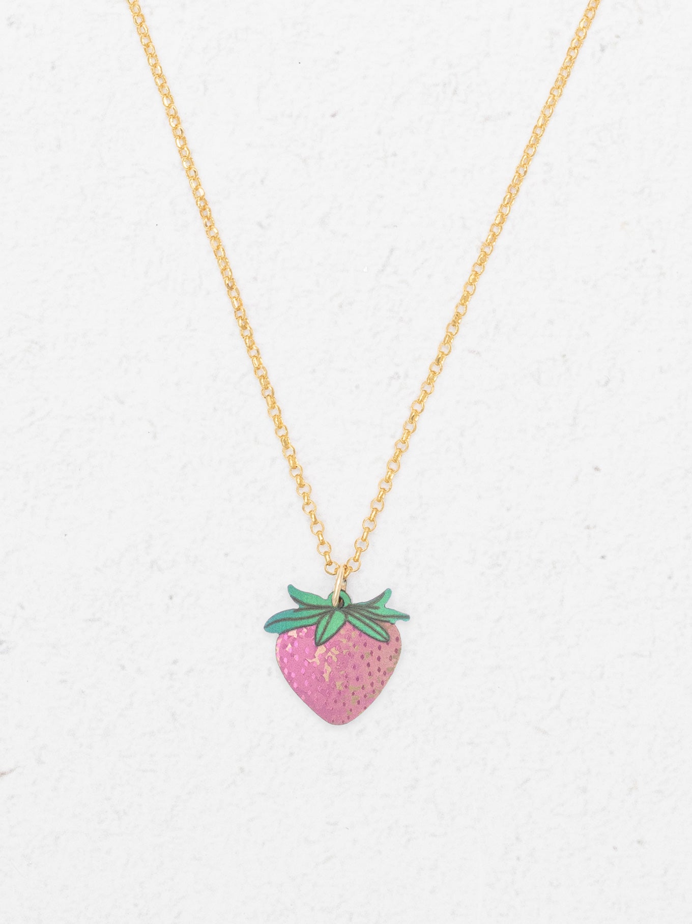 Kids Strawberry Necklace | Sweet Handcrafted Jewelry – Holly Yashi