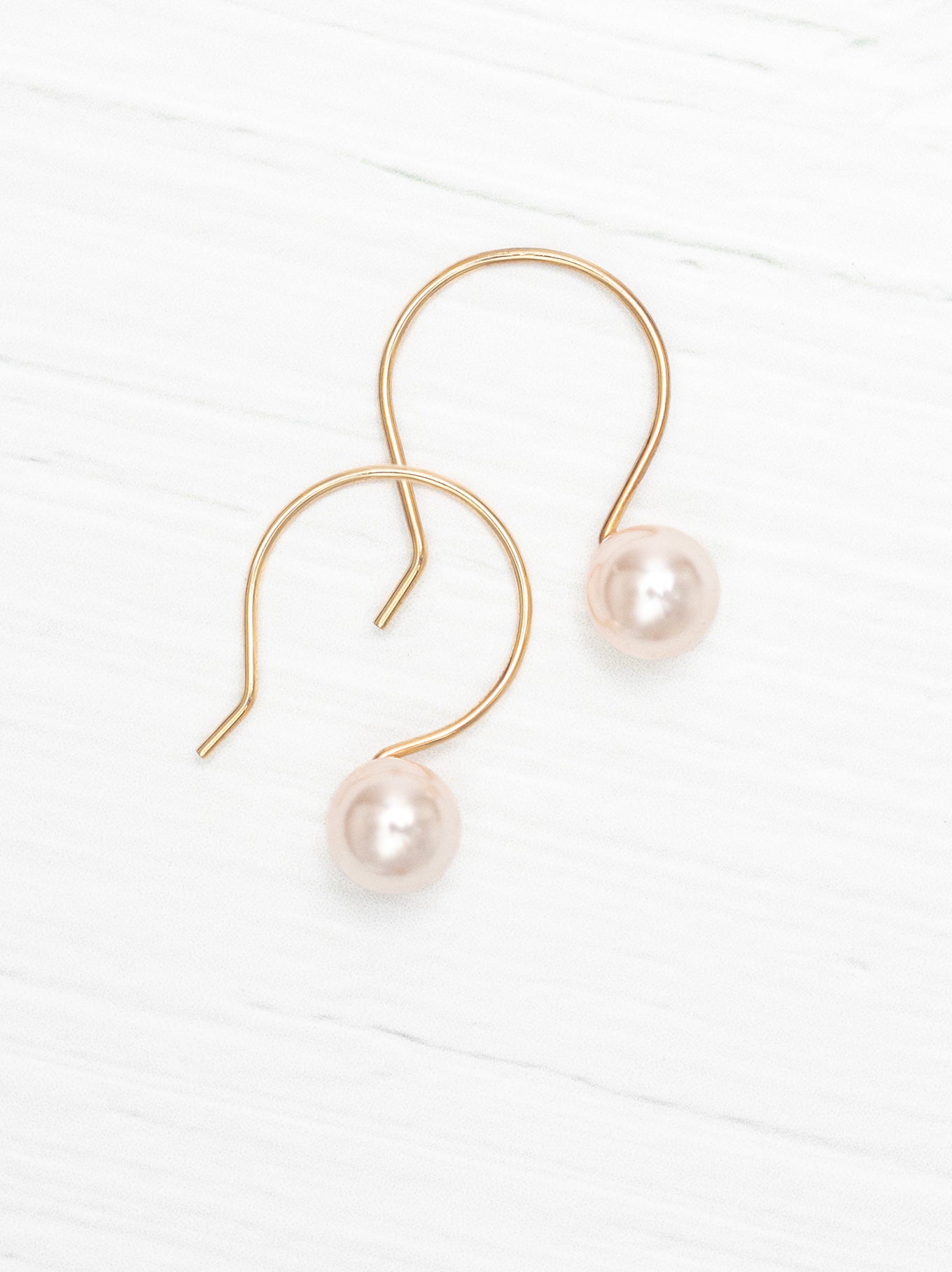 Julianna Pearl Drop Earrings: Modern Elegance with Austrian Pearl