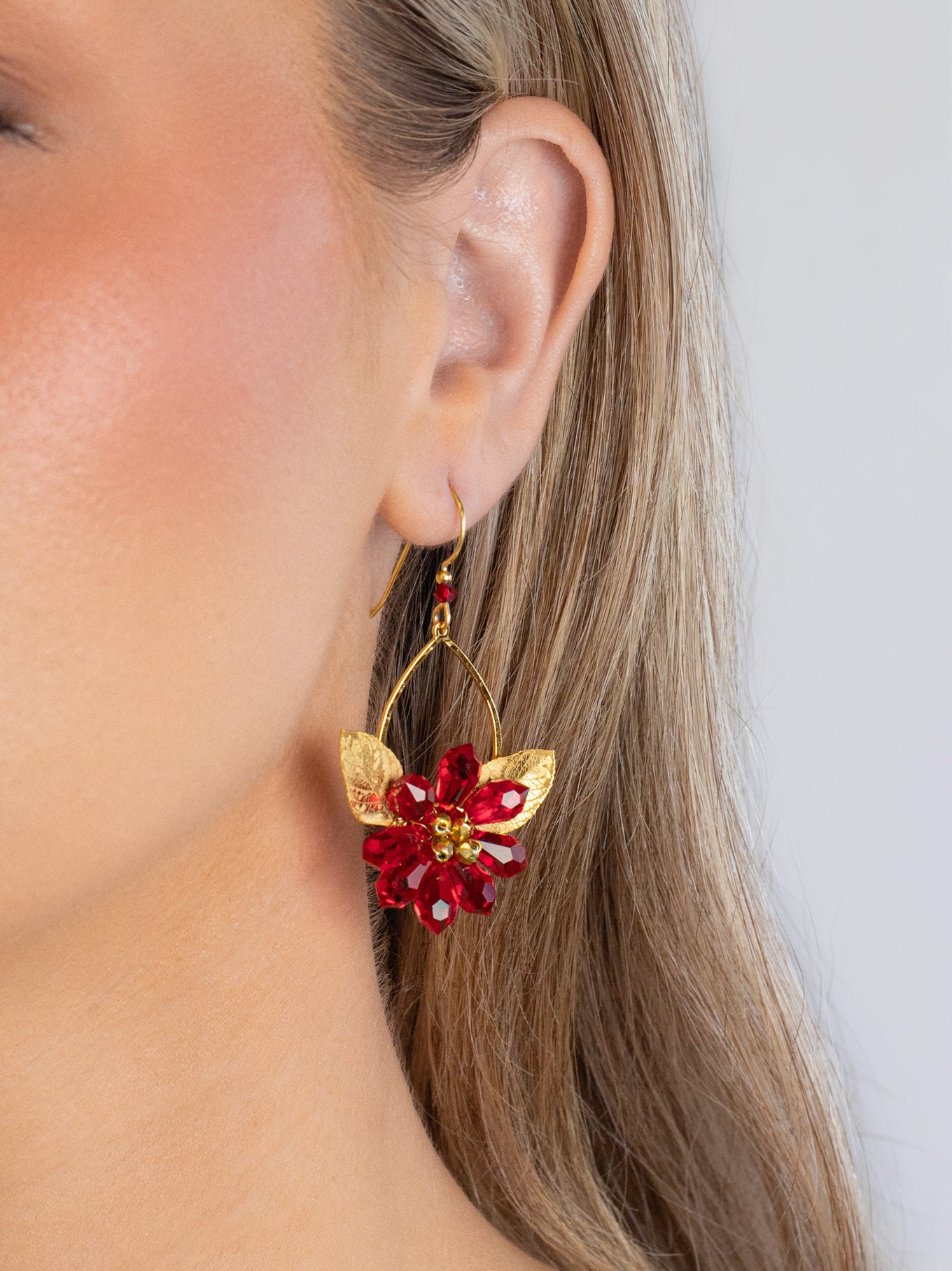 Poinsettia Earrings C260078