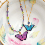 Bella Butterfly Beaded Necklace C143325