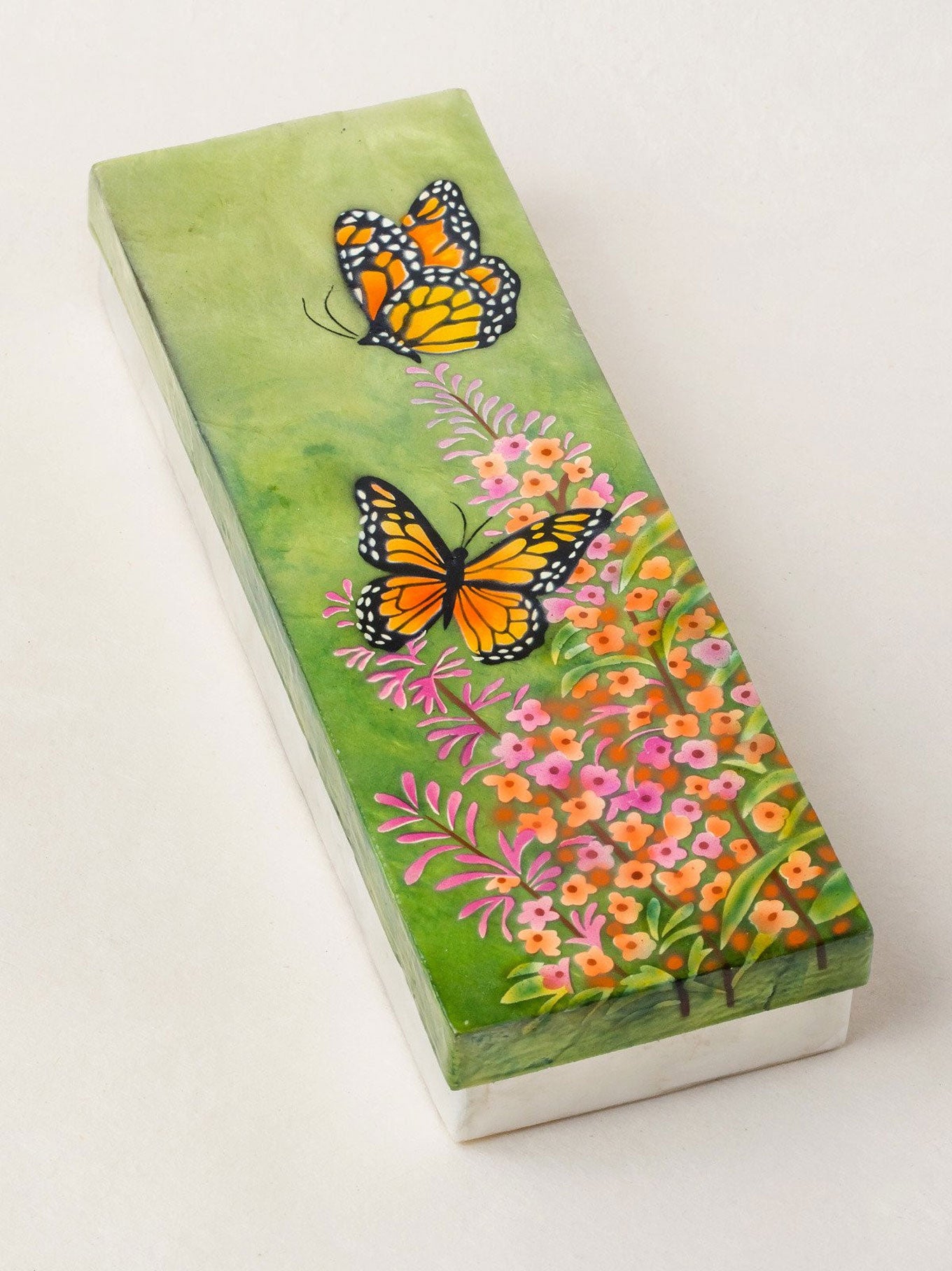 Butterfly Garden Long Capiz Shell Box – Holly Yashi