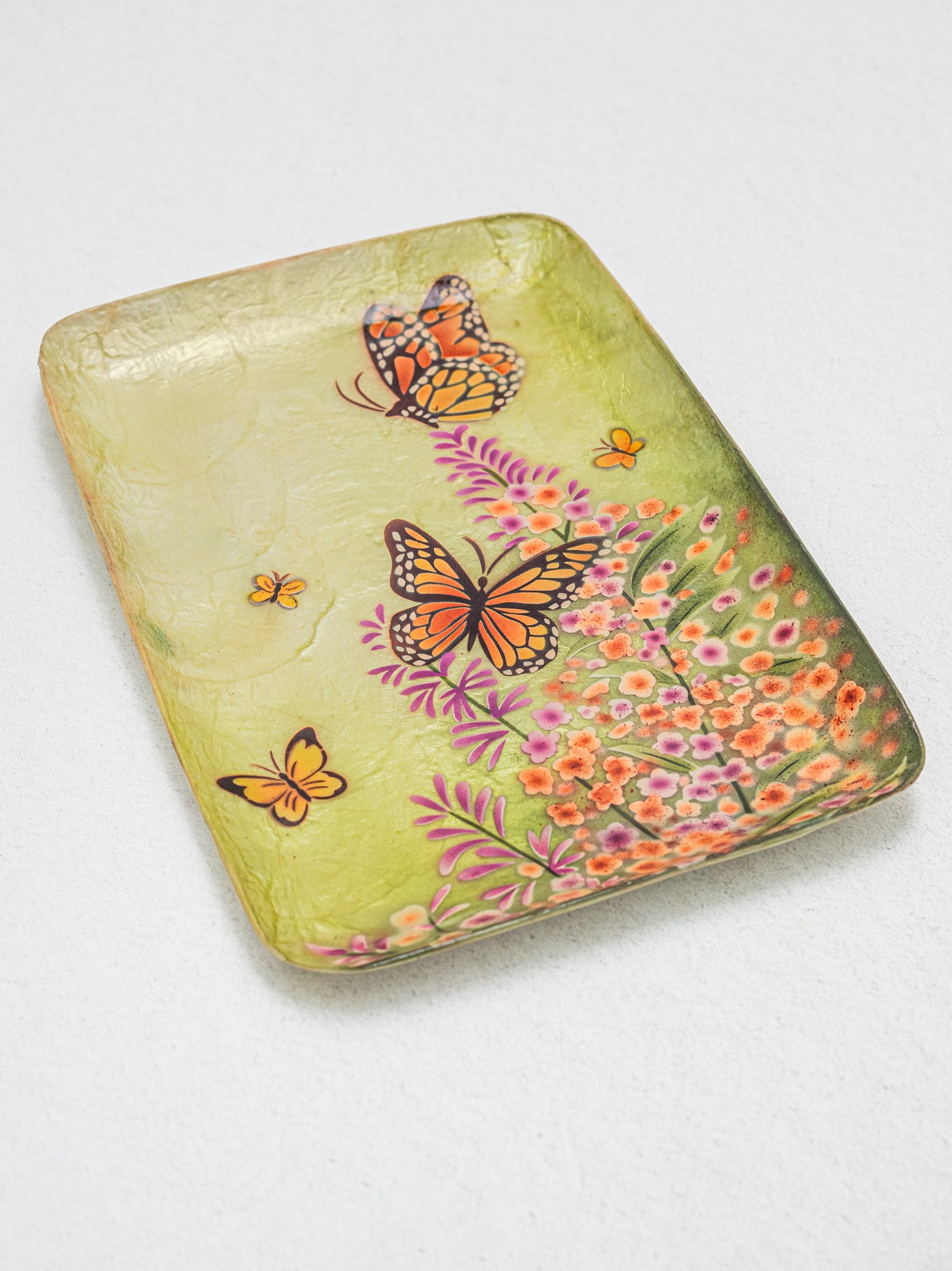 Shell Hadler Monarch Butterfly Capiz Shell Tray – Holly Yashi