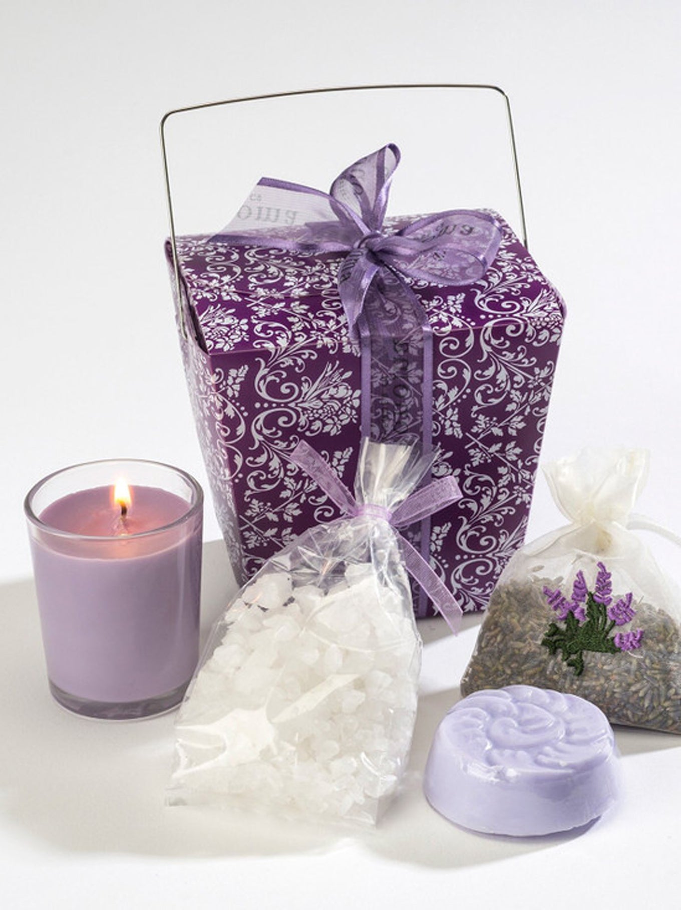 Take-Out Gift Box of 4 Lavender Treats C148028