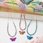 Bella Butterfly Beaded Necklace C384823