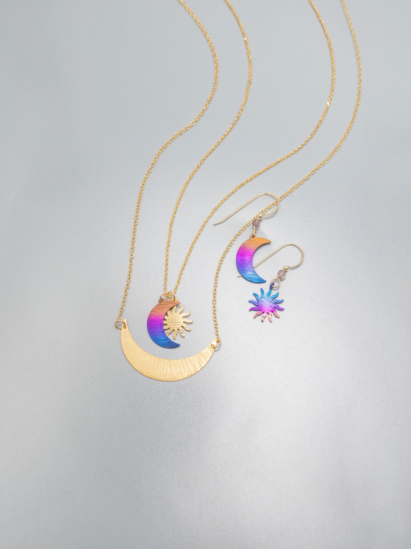 Sun and Moon Pendant Necklace C466680
