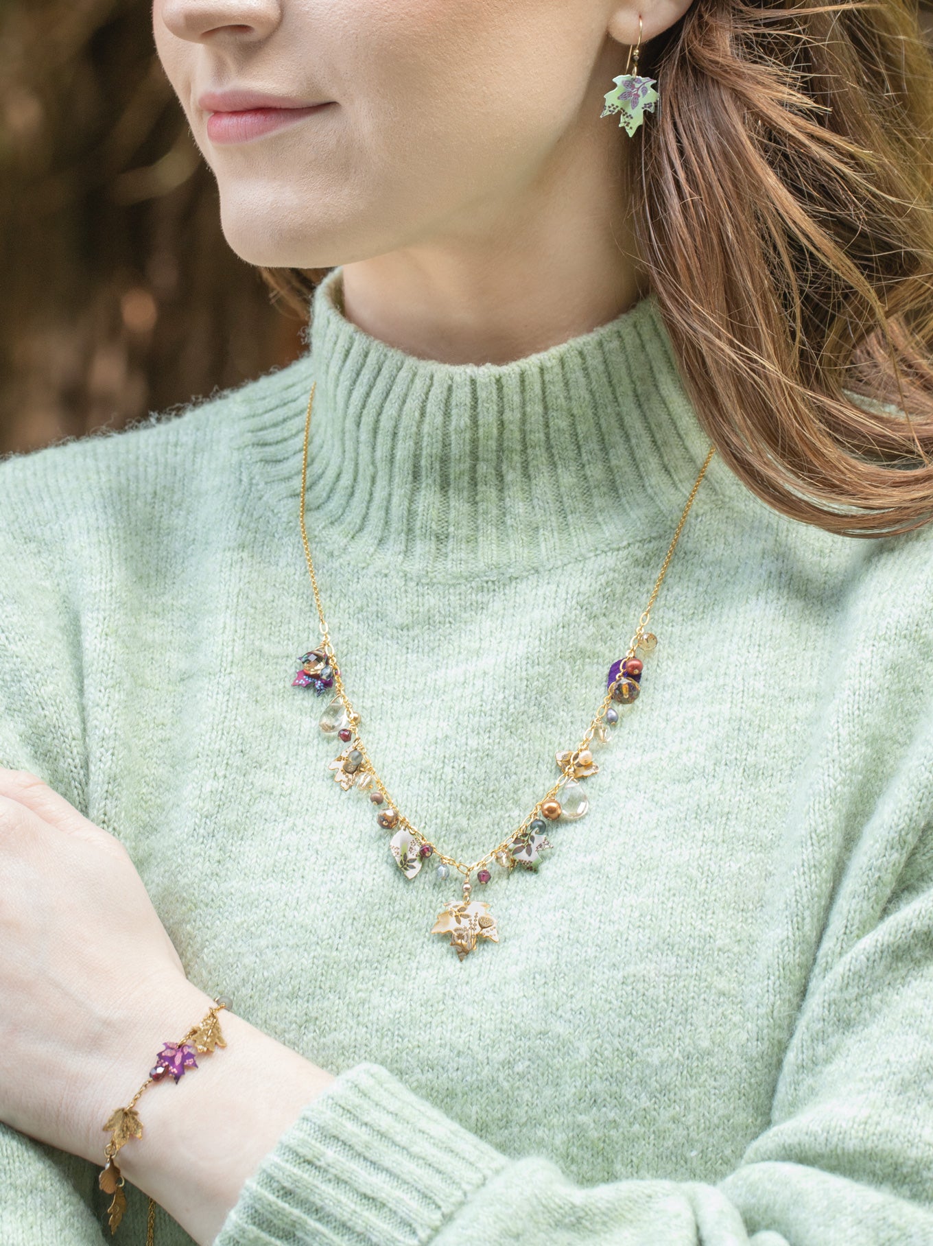 Falling Leaves Necklace C466559