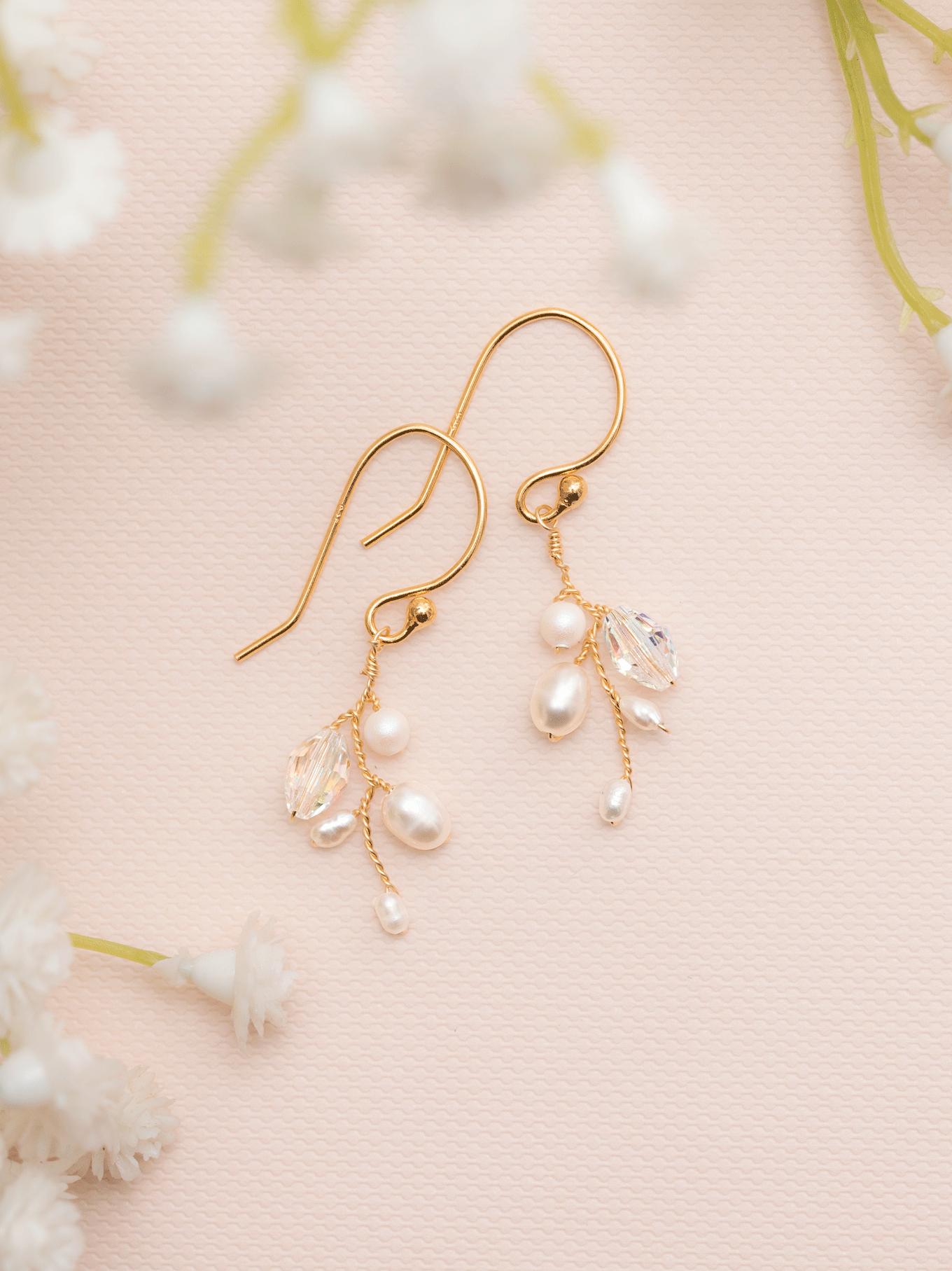 The Florentina Earrings are a whimsical take on crystals & pearls ...