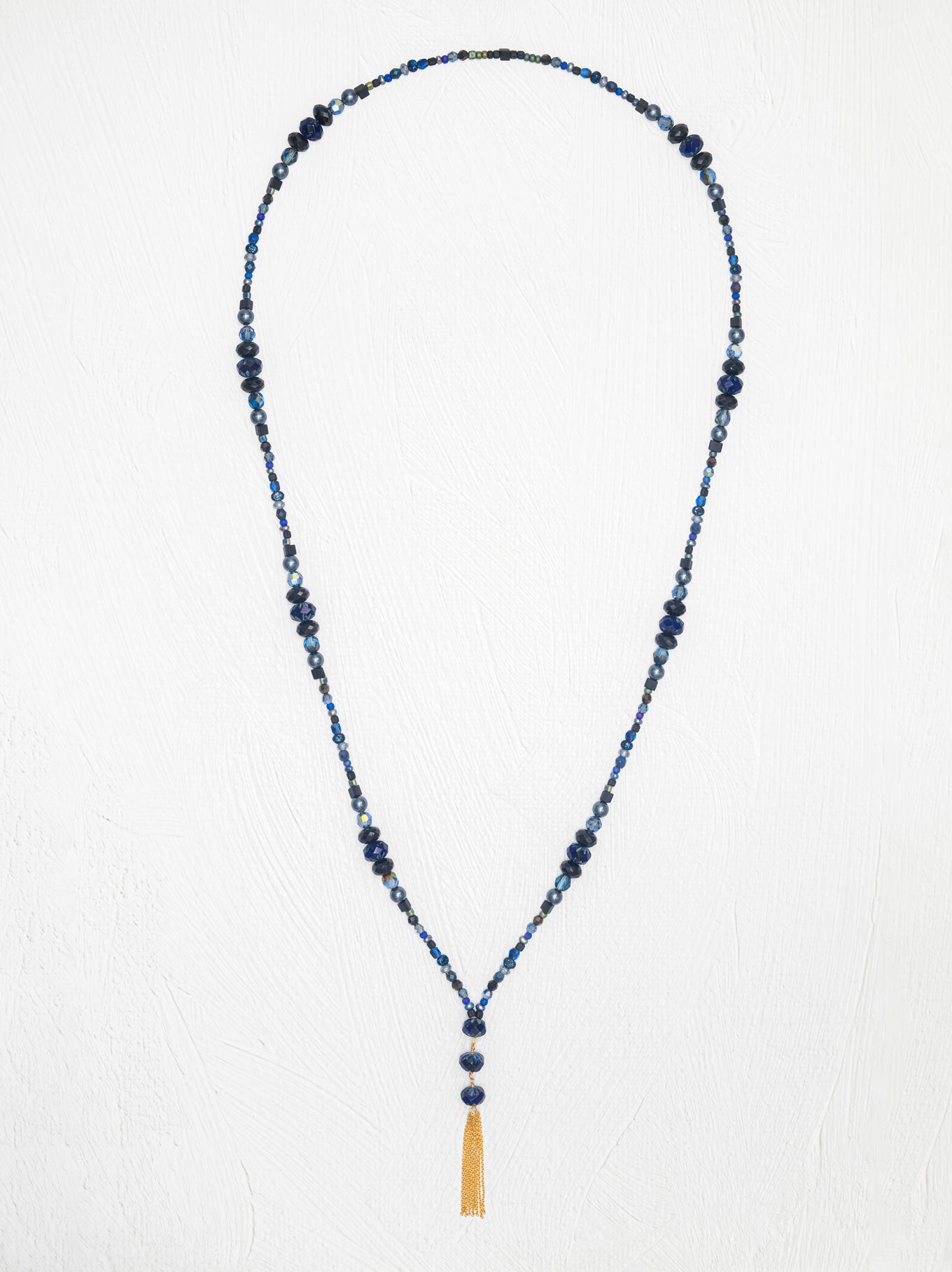 Sheba Beaded Fringe Necklace C451308