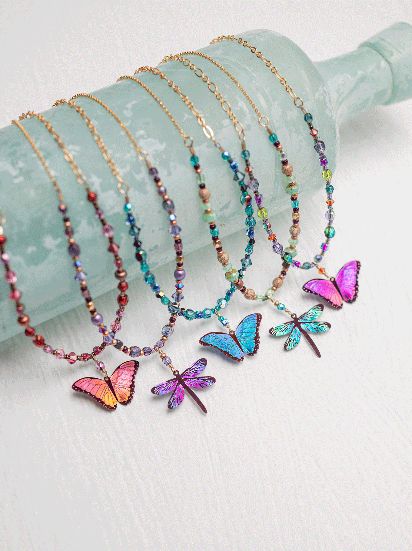 Bella Butterfly Beaded Necklace C143316