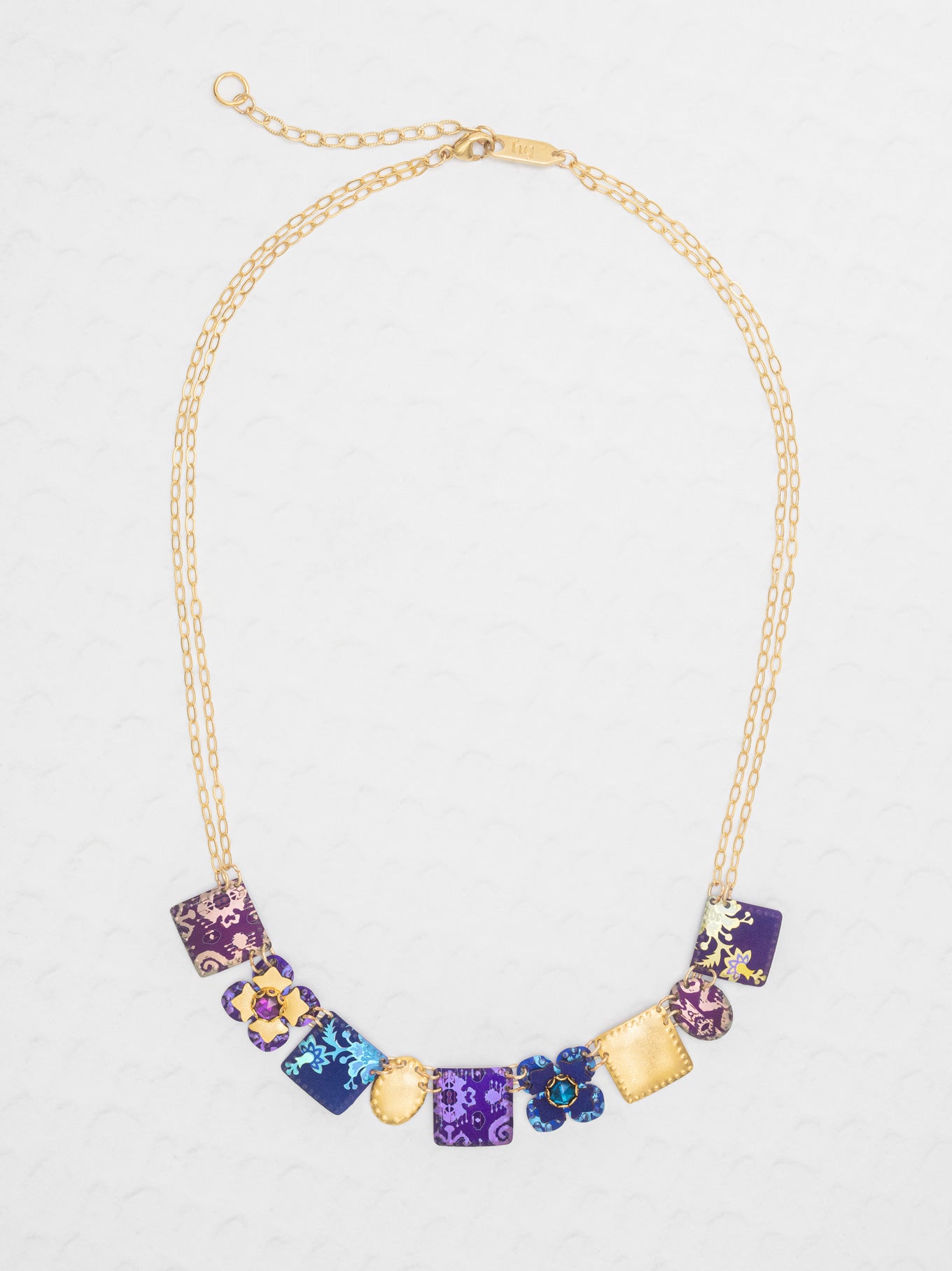 Eliza Tiled Necklace - Hand-Painted Floral Art Jewelry – Holly Yashi
