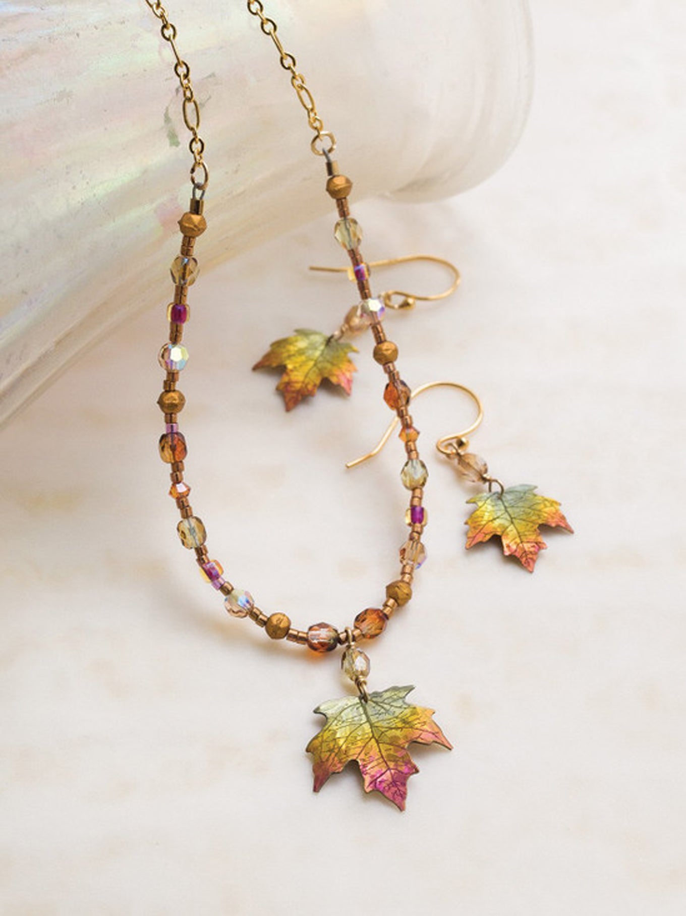 Buy Fall Leaf Pendant Autumn Leaf Necklace Men's Necklace Online in India -  Etsy