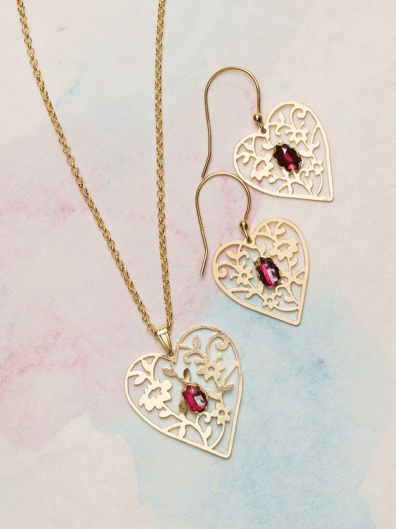 Blooming Heart Necklace C144615