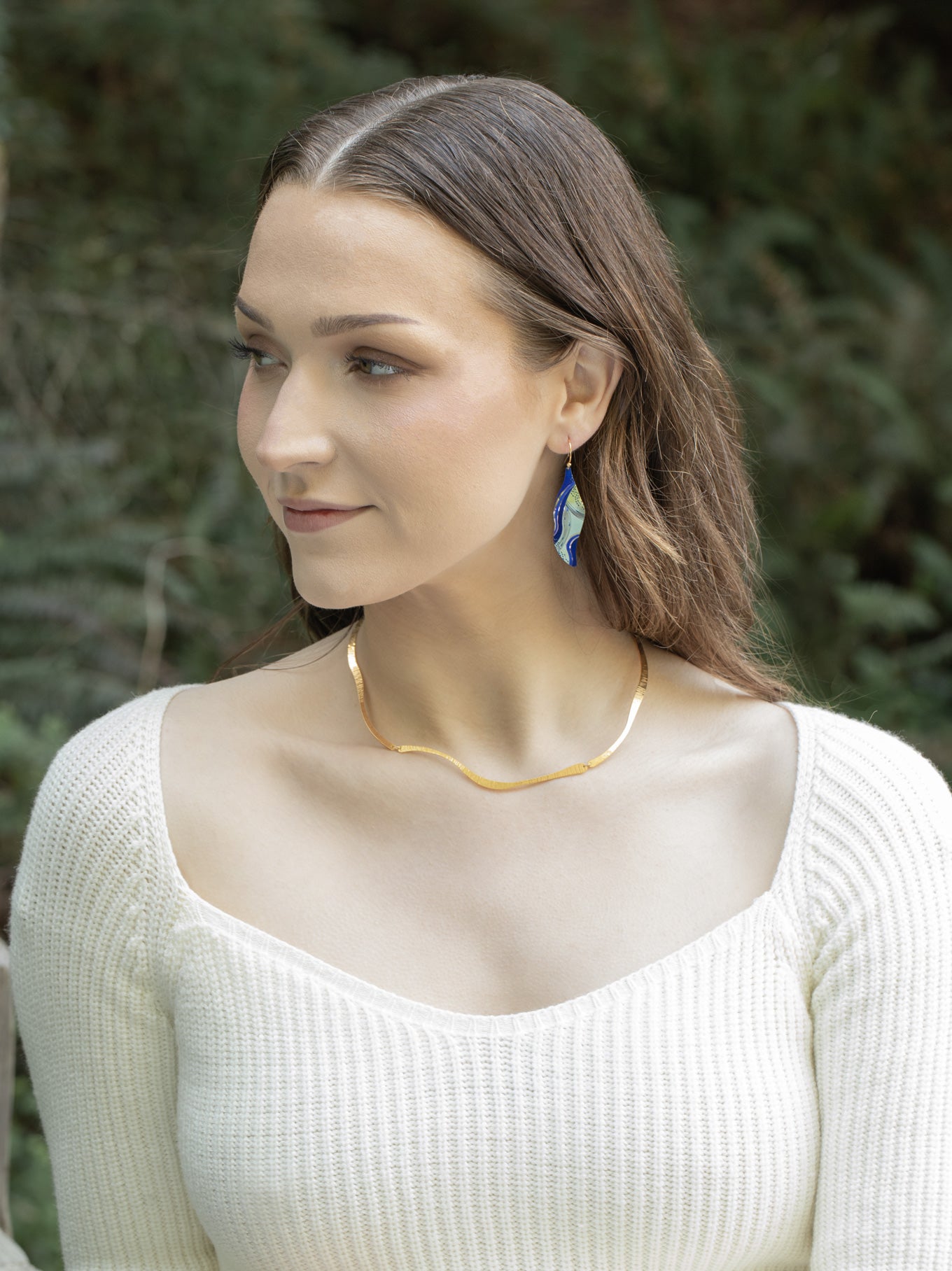 Turning Leaf Earrings C466546