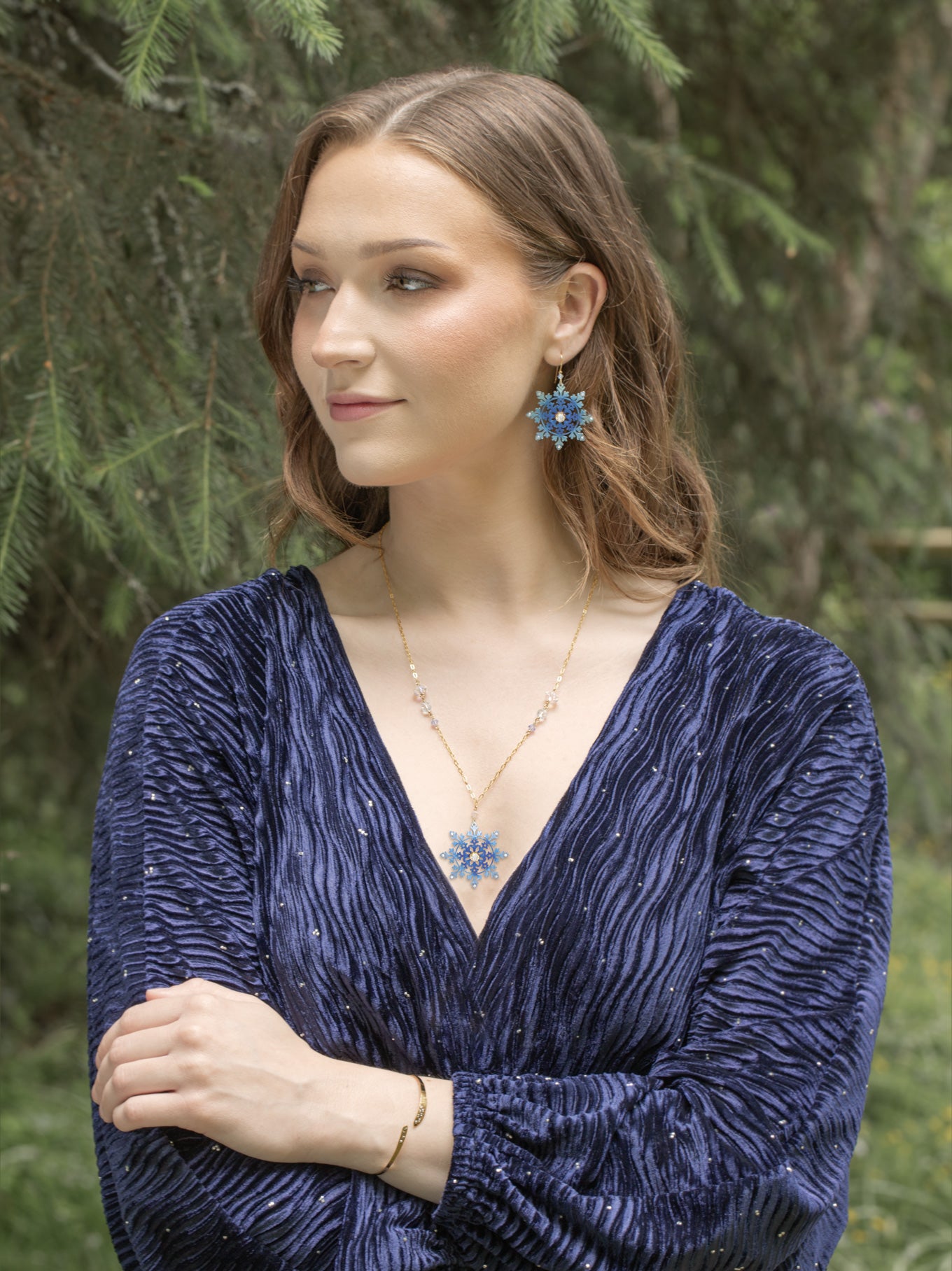 Elsa Snowflake Earrings C466621