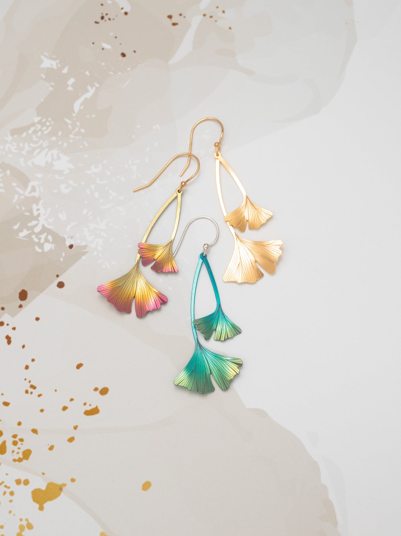 Ginkgo Drop Earrings C260139