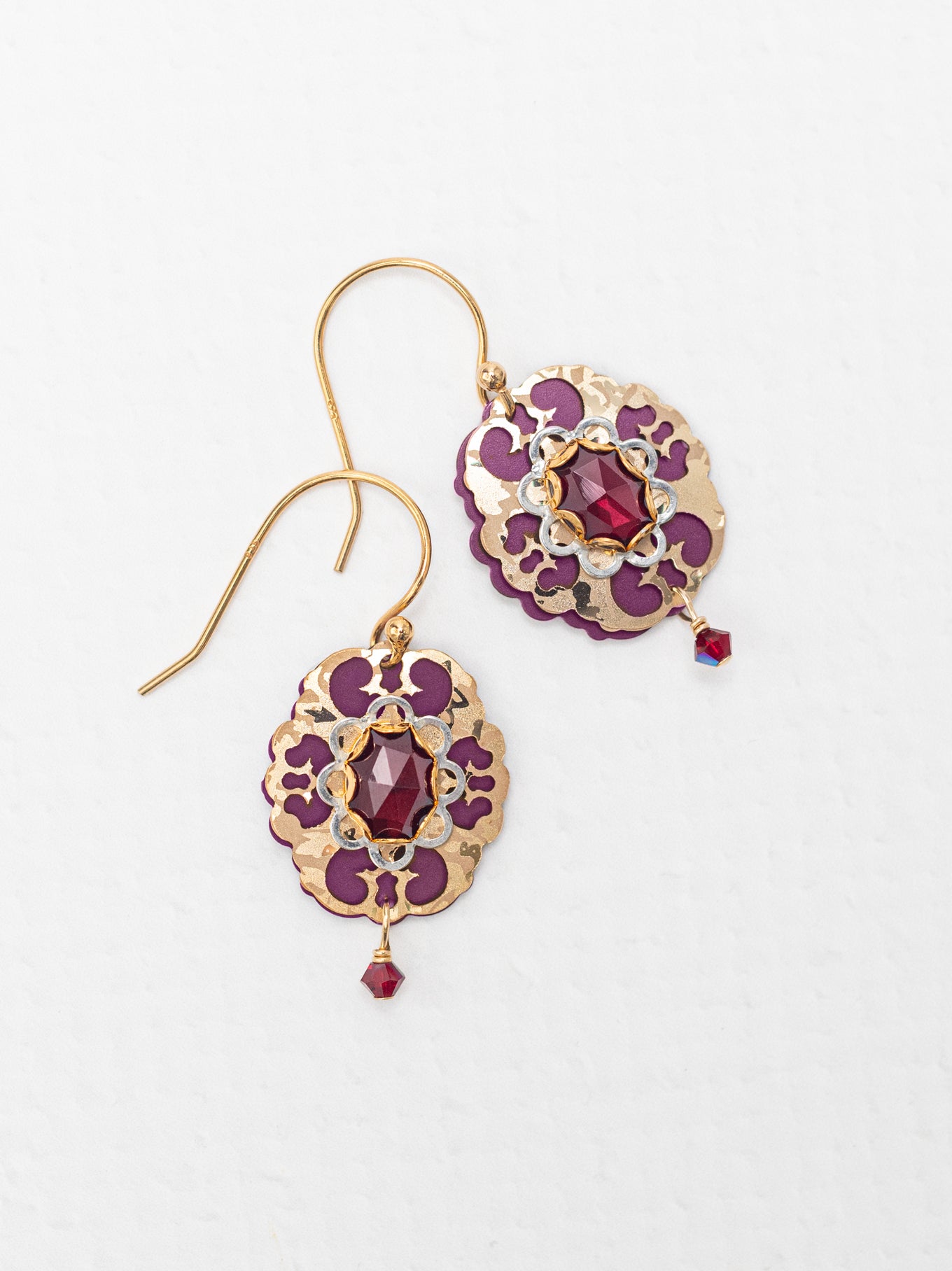 The Anastasia Earrings feature filigree and a crystal gemstone. – Holly ...