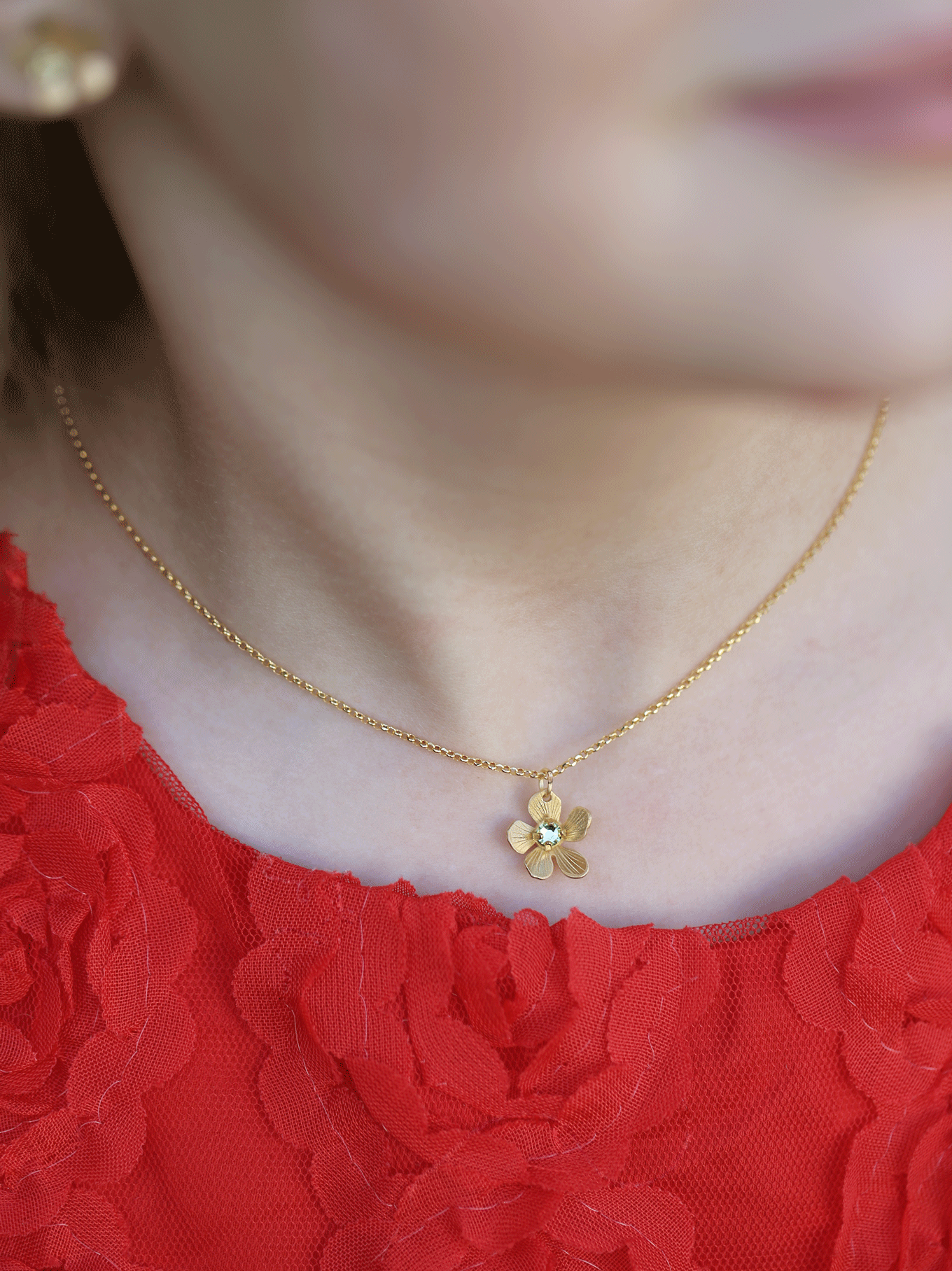 Plumeria Flower Necklace for Kids C146750
