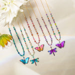 Bella Butterfly Beaded Necklace C383593