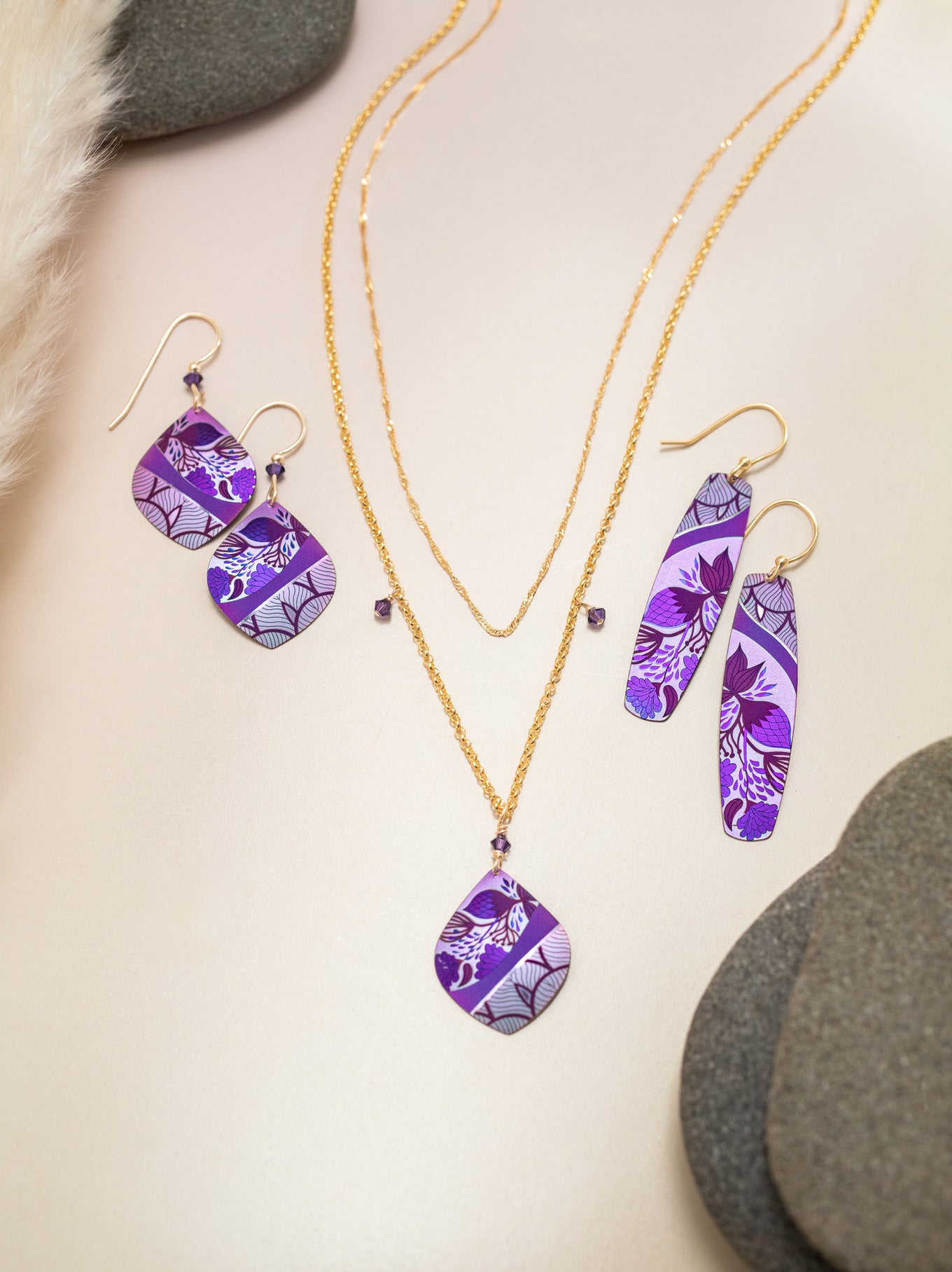 Lani Necklace - Multi-strand necklace features delicate crystals