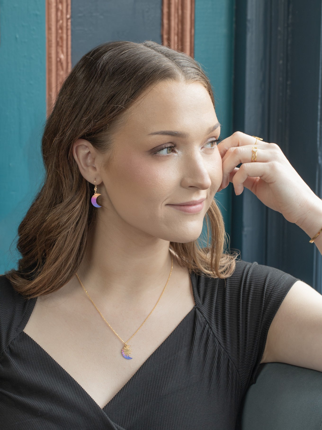 Sun and Moon Earrings C466684