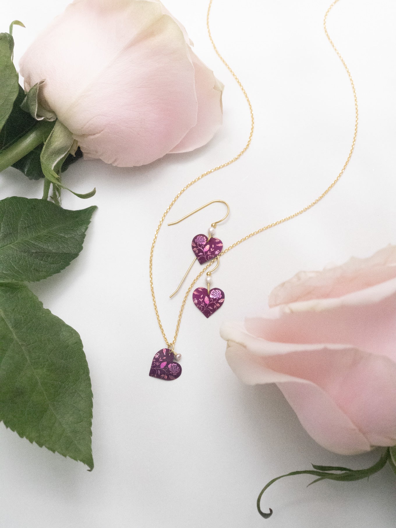 Budding Heart Earrings C666017