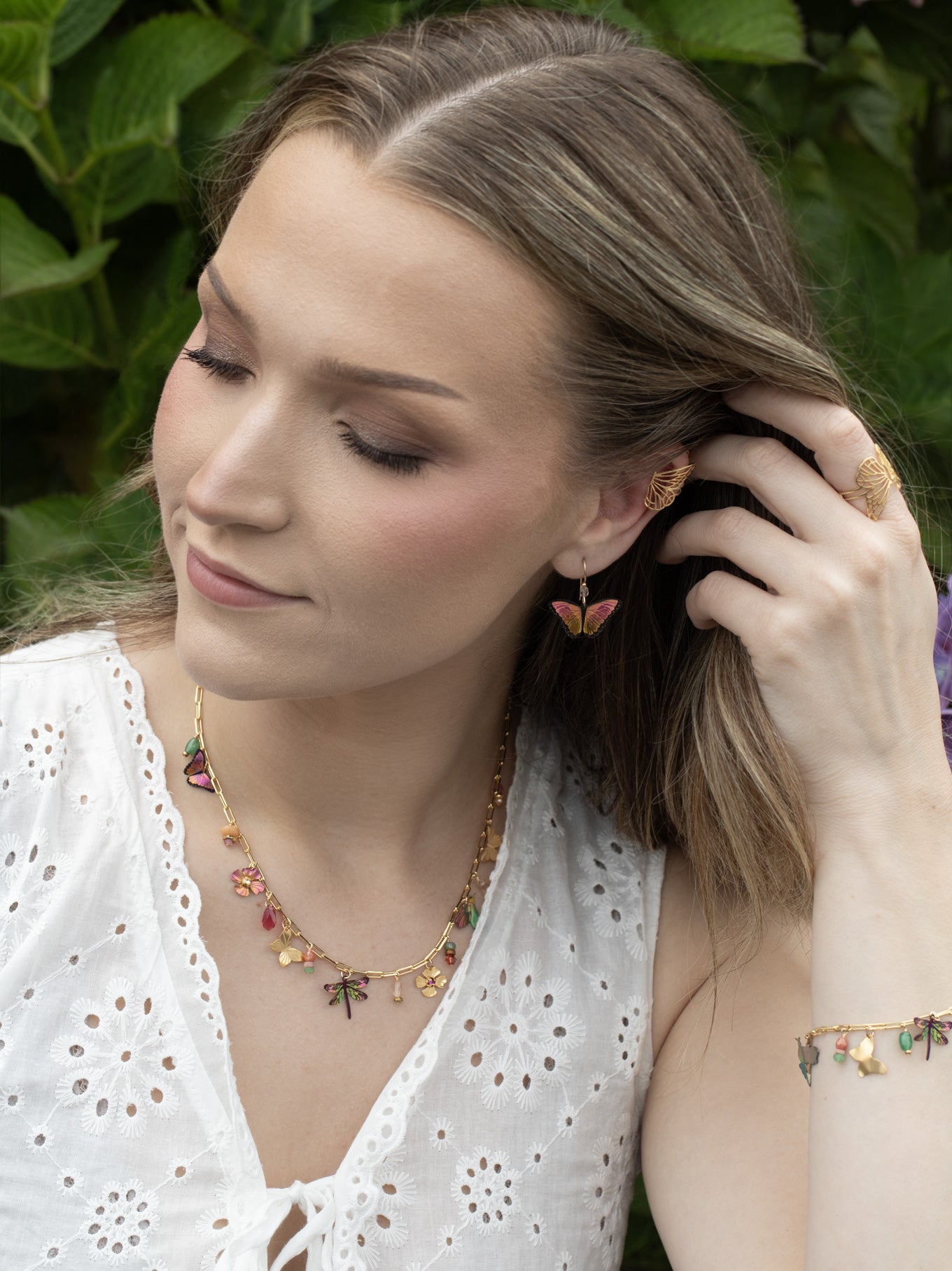 Garden Whimsy Charm Necklace C669524