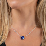 Garden Pansy Pendant Necklace C153004