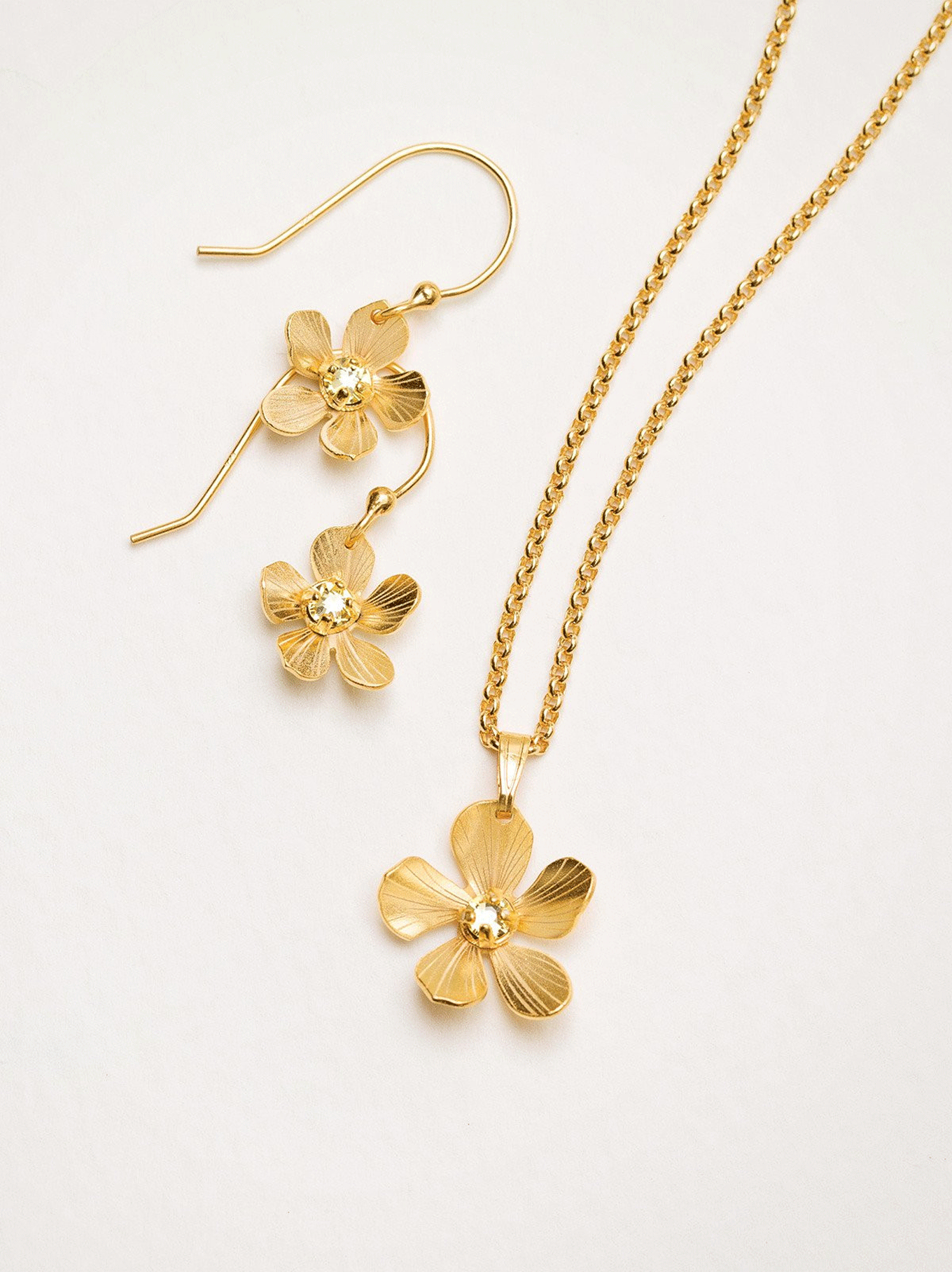 Plumeria Drop Necklace C146346