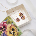 Garden Pansy Pendant Necklace C466485