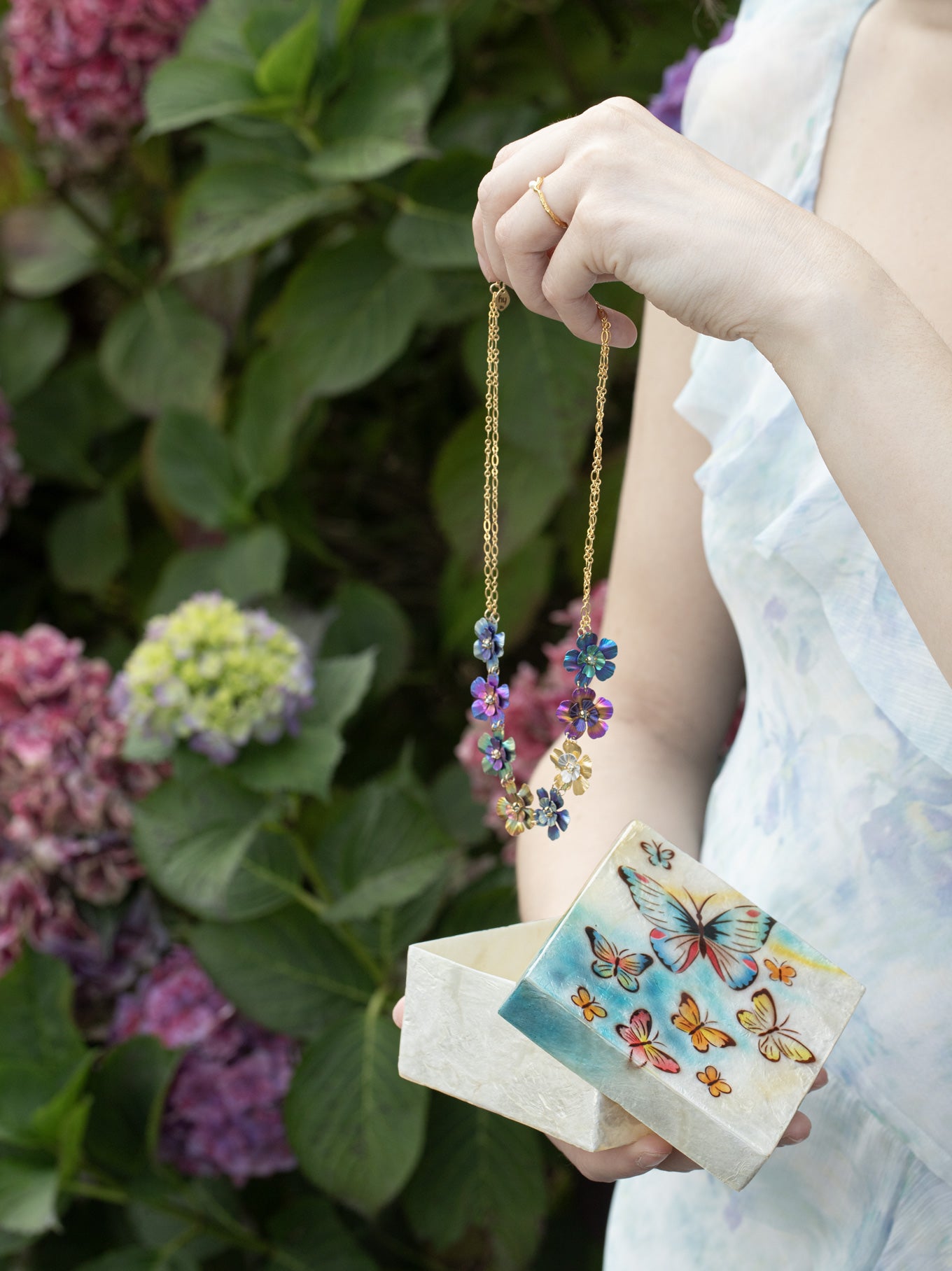 Large Butterfly Capiz Shell Box C669751