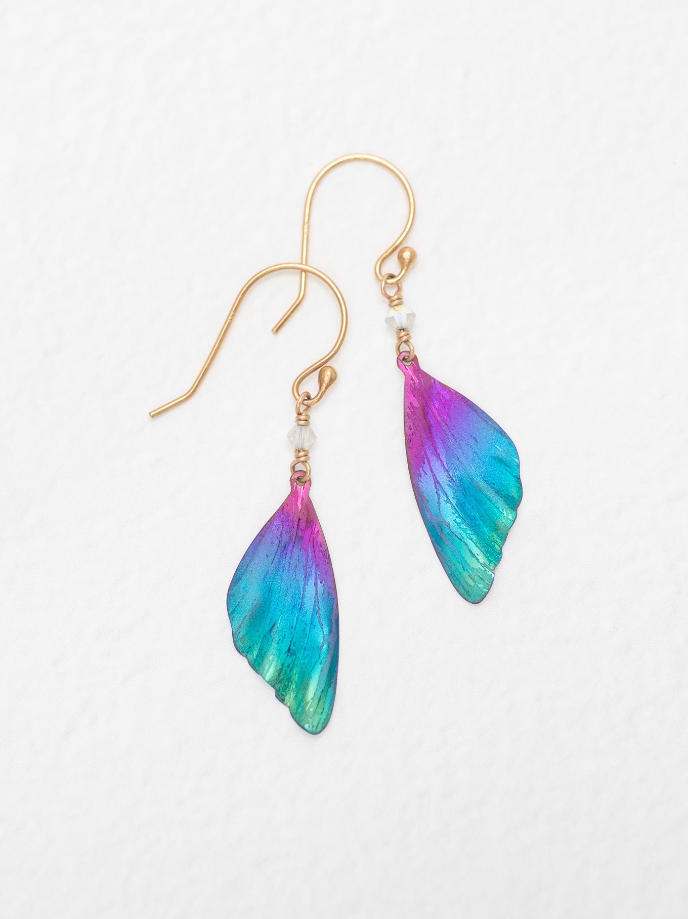 Flutterby Earrings - Niobium butterfly wing earrings. – Holly Yashi