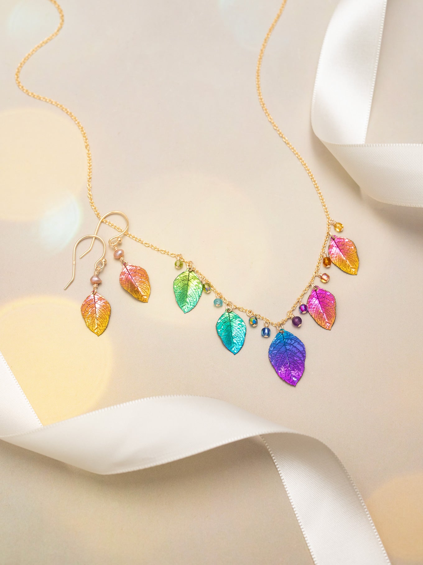 Healing Elm Leaf Necklace C242540