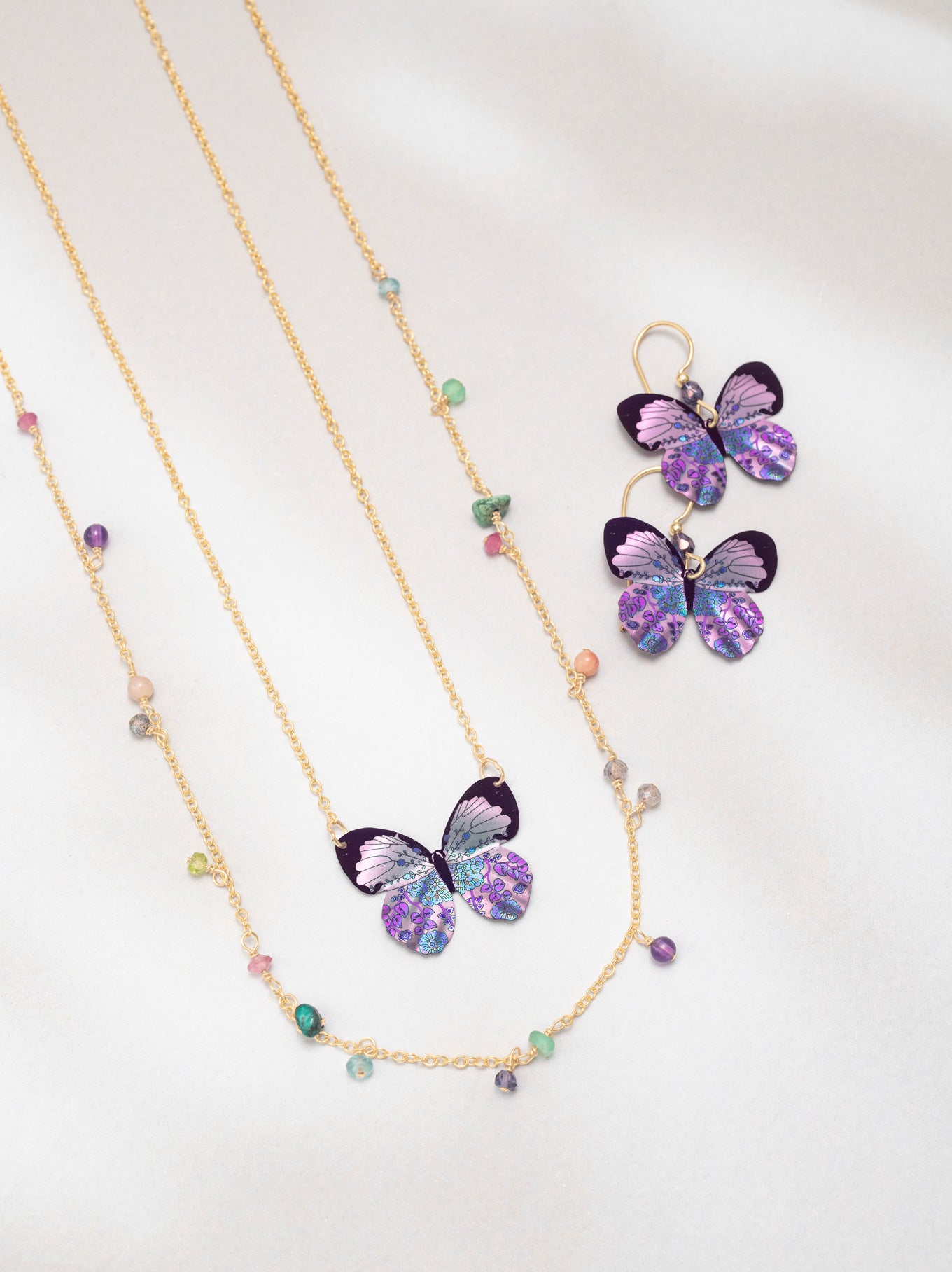 Colorful Butterfly Earrings | Hand-Dipped Niobium | – Holly Yashi