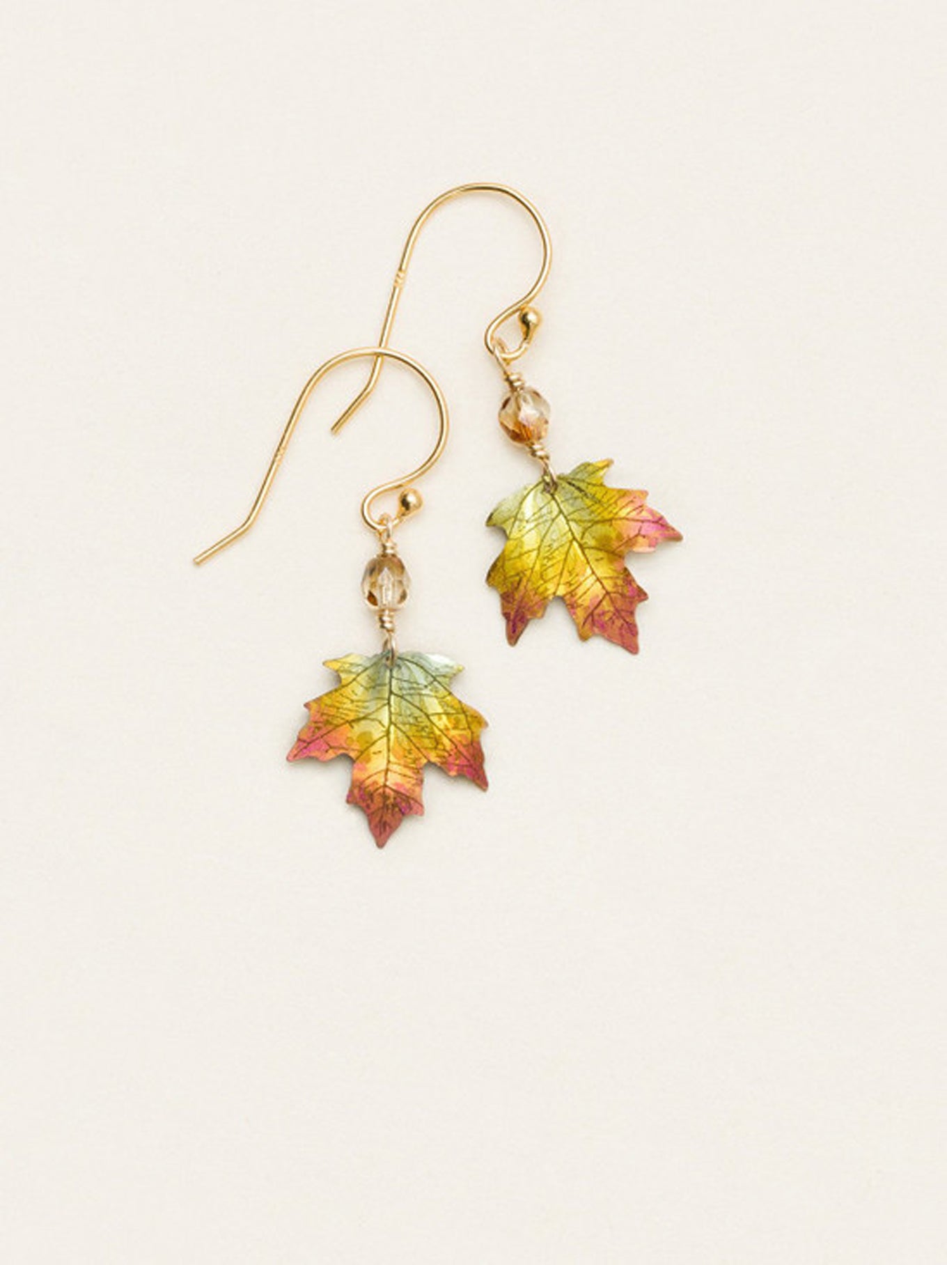 Sugar Maple Earrings - Artfully Crafted Niobium Leaf Earrings