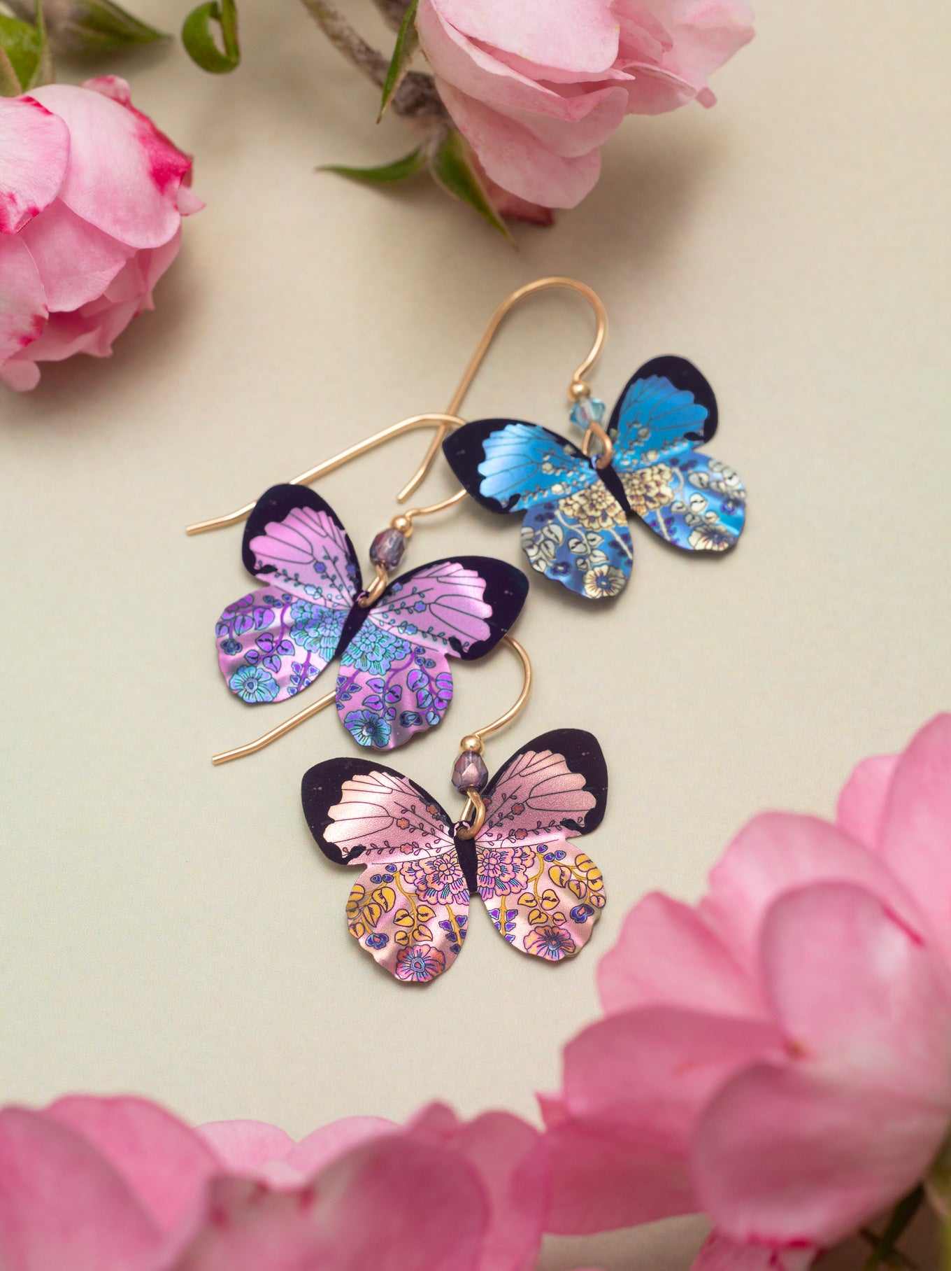 Colorful Butterfly Earrings | Hand-Dipped Niobium | – Holly Yashi