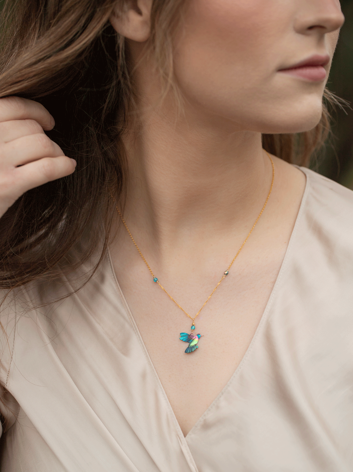 Picaflor Pendant Necklace C146791