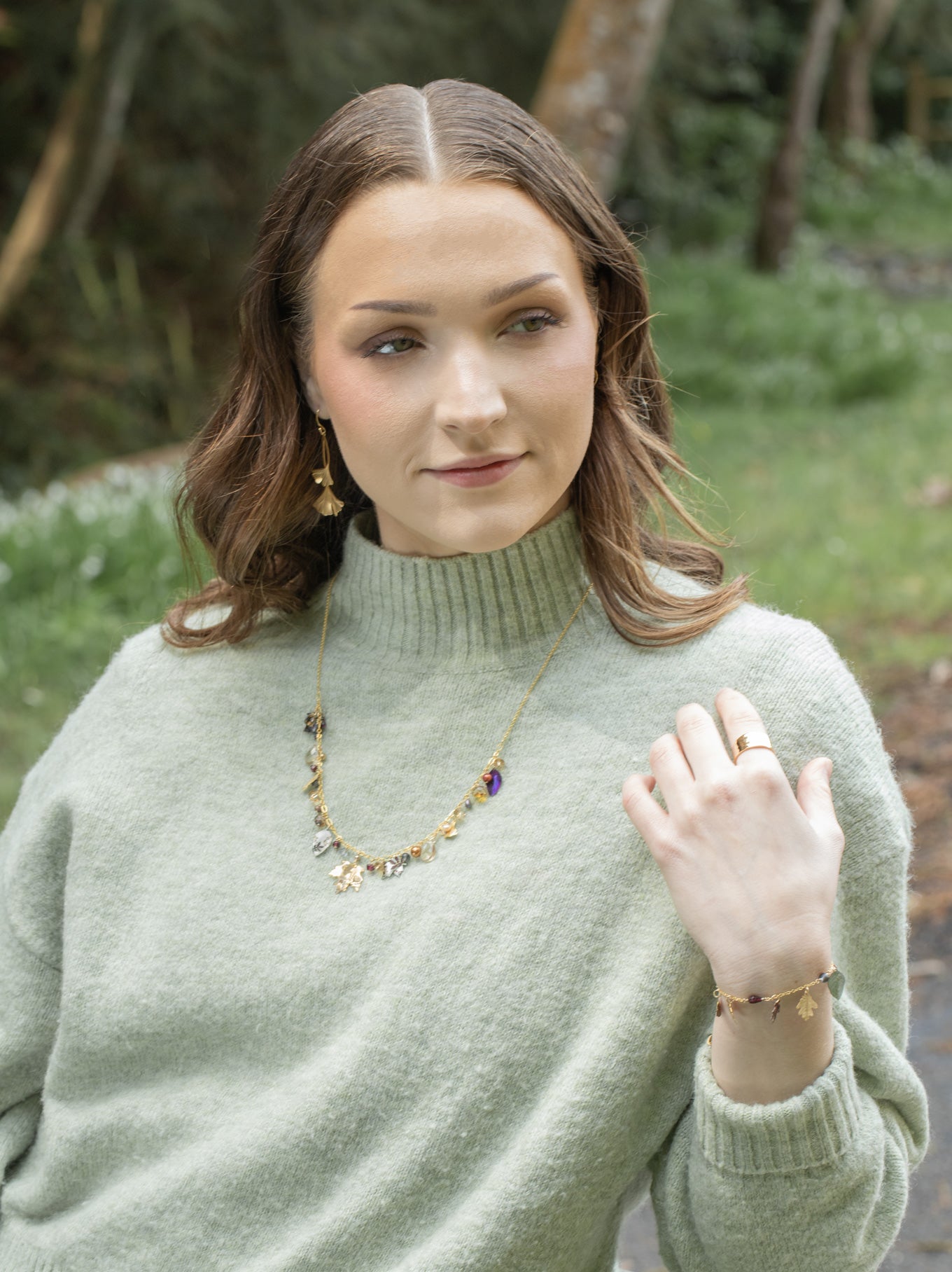 Ginkgo Drop Earrings C466541