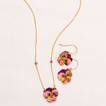 Garden Pansy Pendant Necklace C146326