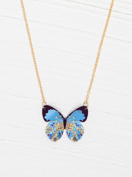 Soaring Butterfly Pendant | Iridescent Niobium Jewelry | – Holly Yashi