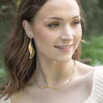Gilded Leaf Post Earrings C466550