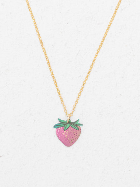 Kids Strawberry Necklace | Sweet Handcrafted Jewelry – Holly Yashi